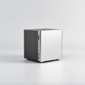 Cube Mini Desktop PC compact fanless aluminum chassis on a desk